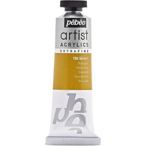 Peinture - PEBEO - OCRE JAUNE - 37 ml - Extra fine - Brillant