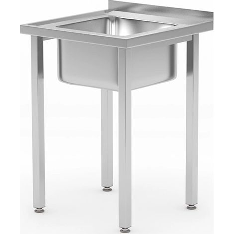 Table d'évier, vissée - 60x60xH89 cm - Hendi