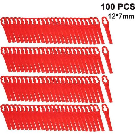 100 lames de coupe-bordures en plastique sans fil (1/5)