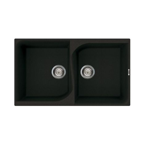 Lavello Elleci Incasso 2 vasche 86x50 Ego 450 Metaltek Ghisa LME45070