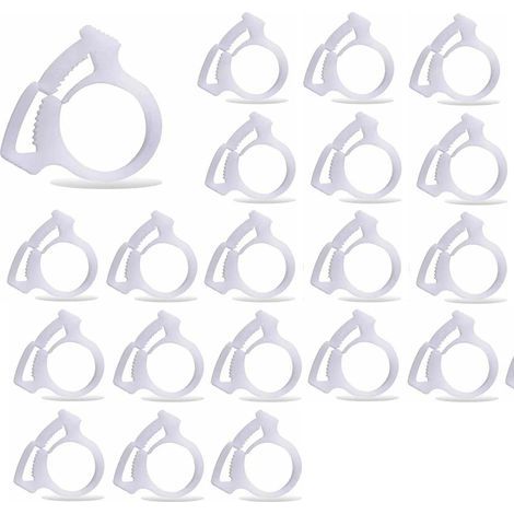 CSPARKV 20 pièces B15 pinces de fixation du tuyau de balayage de piscine, convient pour le nettoyeur de piscine Polaris 180 280 360 380 480 (1/5)