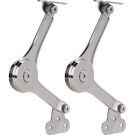 Deux charnières robustes supportant le couvercle, avec fonction de fermeture en douceur et pliables. (1/4)