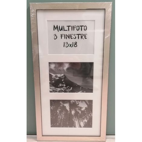 CS - MULTIFOTO A 3 FINESTRE MOD. PARIS CHAMPAGNE CM25x50