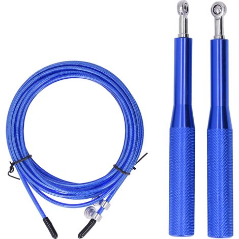 Corde à Sauter Professionnelle en Alliage d'Aluminium - Ajustable, Durable et Fiable pour Entraînement Intérieur/Extérieur - Bleu Ciel (1/5)
