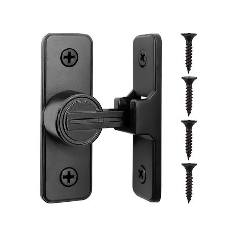 Loquet De Porte À Poussée - Mécanisme À 90 Degrés - Fixation Horizontale Ou Verticale - Adhésif Fort Sans Perçage - Pour Portes Intérieures Extérieures Armoires Tiroirs - Lot De 2 (1/5)