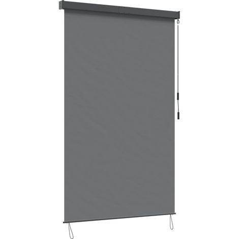 Rollo Hellgrau 120 x 250 cm Stoff und Aluminium vidaXL