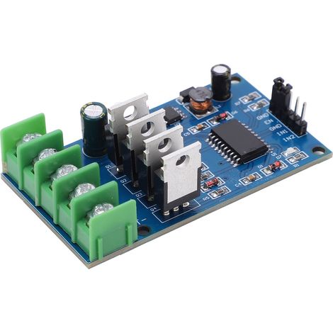 Module de commande de moteur en pont en H haute puissance avec 4 transistors NMOS externes, frein tubulaire, marche avant et arrière, alimentation CC 12-30 V. (1/5)