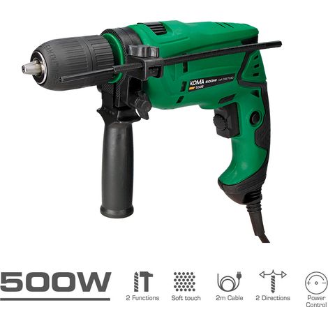 Taladro percutor 500w 27x20cm koma tools (1/3)
