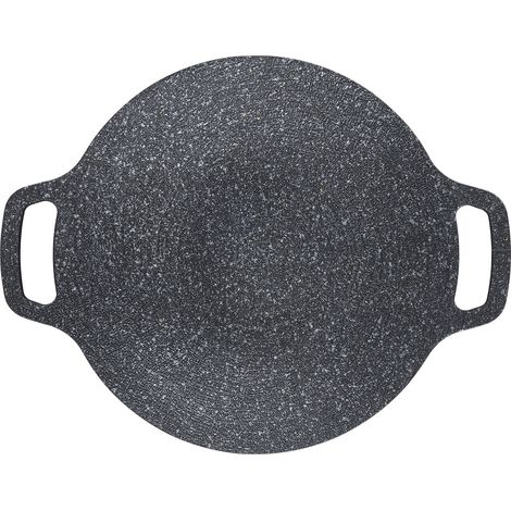 Koreanischer BBQ-Grill, universelles Induktionskochfeld, Antiblockierpfanne, dicke Aluminium-Grillplatte für den Innen- und Außenbereich, 38 cm / 15 Zoll