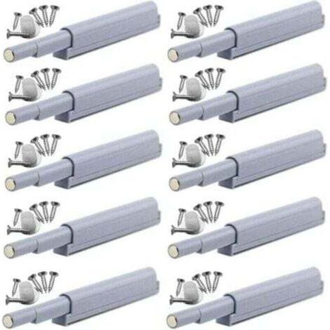 pair Appuyez pour ouvrir magnétique loquets Fermetures magnétiques push-open ouvre et ferme la porte avec une simple pression (10 pièces) (1/4)