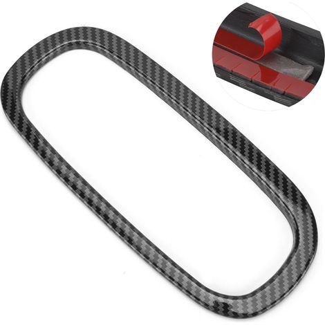 Zierblenden aus Kohlefaser für CD-Bedienfeld und Klimabedienelemente, Ersatzteil für Smart Fortwo/Forfour 453 (2015–2021), Dekoraufkleber-Set für den Innenraum (1/5)