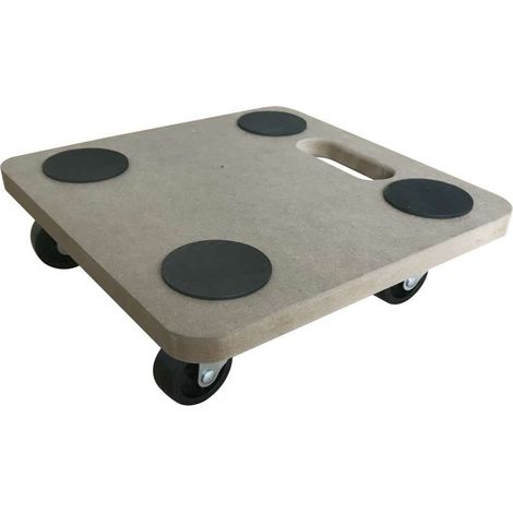 Carrellino Porta Oggetti MDF - 29x29 cm - Carrello Multiuso con Ruote