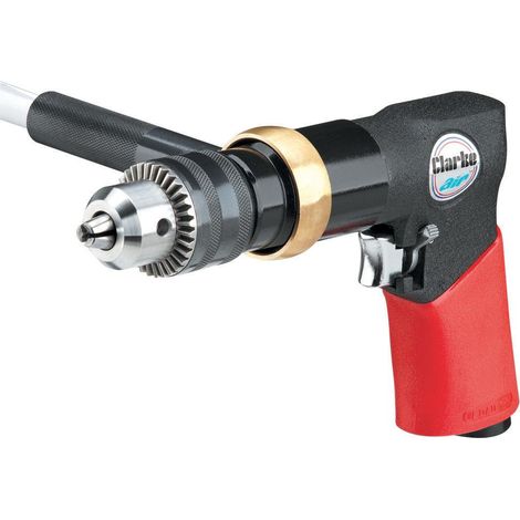 CLARKE 1/2"" AIR DRILL REVERSIBLE KEYED AIR COMPRESSOR WORKSHOP TOOL CAT123