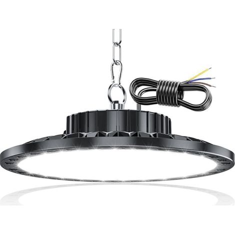 Projecteur LED Industriel 100W 1 Pièces, 10000LM UFO Éclairage de Plafond LED, IP65 Étanche Lampe Atelier, 7000K Blanc Froid Plafonnier LED pour Garage Entrepôt Atelier Sous-sol Usine (1/5)