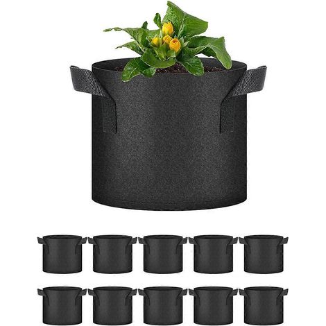 Sacs de culture pour plantes en tissu non tissé, jardinière pour légumes B-- (1/5)