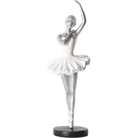 Statue de danseuse de ballet, figurines de ballet, en résine, sculpture artistique pour table, chambre à coucher, salon, bibliothèque, décoration d'intérieur, cadeau pour fille et femme (1/5)