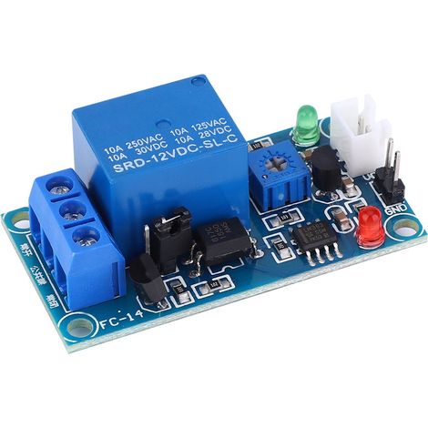 Module relais avec capteur de détection de lumière 12 V et photorésistance, avec cordon d'extension. (1/5)
