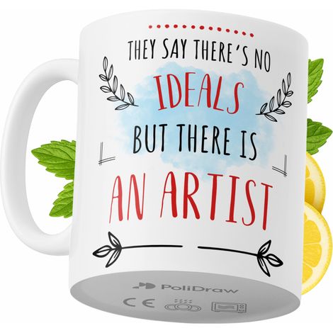 Lustiger Künstlerbecher mit witzigem Textdesign – ideal für Geburtstage, Namenstage und Feiertage. Hochwertiger Becher für besondere Anlässe, ob zu Hause, im Büro oder bei der Arbeit. Farbe: Weiß, 330