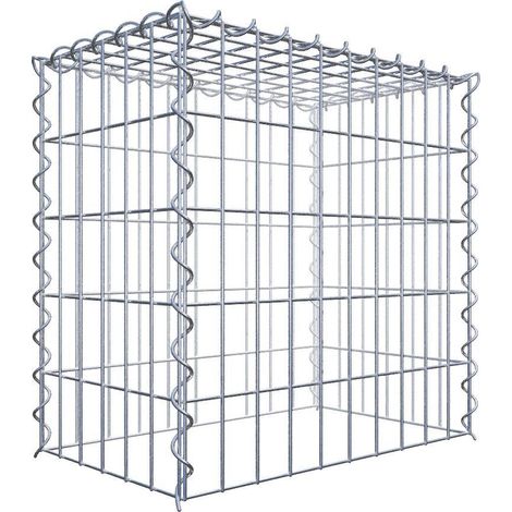 Gabiondeco - Gabion - Element de prolongation en hauteur 50 cm x 50 cm x 30 cm (L x H x P). maille 5 x 10 cm. Spirale. Attention : il manque une grille - Made in Germany (1/5)