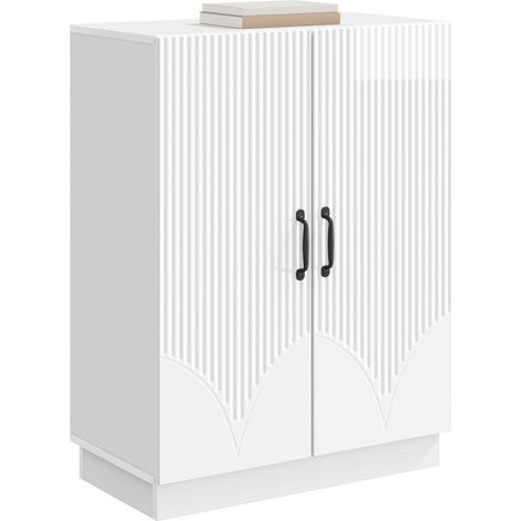 Maison Exclusive - Credenza Bianco Lucido 66 x 34,5 x 87 cm Legno ingegnerizzato