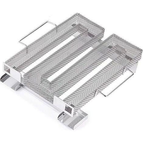 Générateur de fumée froide en acier inoxydable – Brosse de nettoyage incluse – Pour viande, poisson, fromage – Compatible tous barbecues et fumoirs (1/3)