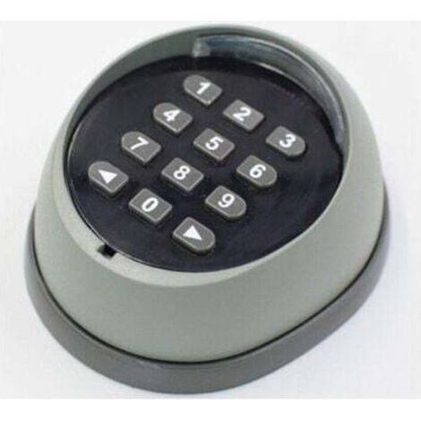 Clavier en métal pour ouvre-porte, clavier à code roulant 433 MHz, clavier de contrôle d'accès pour porte de garage de haute qualité, noir et gris (couleurs aléatoires) (1/4)