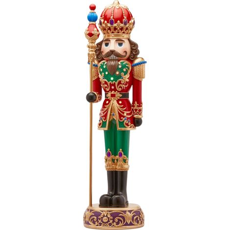 EDG Enzo De Gasperi Soldatino Natale Scettro con Led H 120 Cm 40 x 35 Cm Multicolor (1/2)