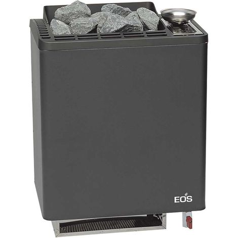 EOS Saunaofen Bi-O Tec Wandausführung 7,5 kW Anthrazit