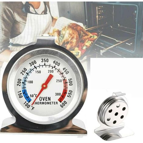 thermomètres de four cuisine en plage 50°C à 300°C pour cuisson pâtisserie rôtissage grillades et barbecue Acier Inoxydable Acier (1/5)