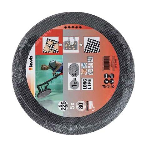 DISCO ABRASIVO LEVIGATRICE PARETI TC-DW225 EINHELL - MM 225 GRANA 120 CF=PZ 5- 1 confezioni
