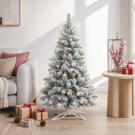vidaXL Set di Palline di Natale 32 pz Oro Ø 6 cm Plastica (1/5)