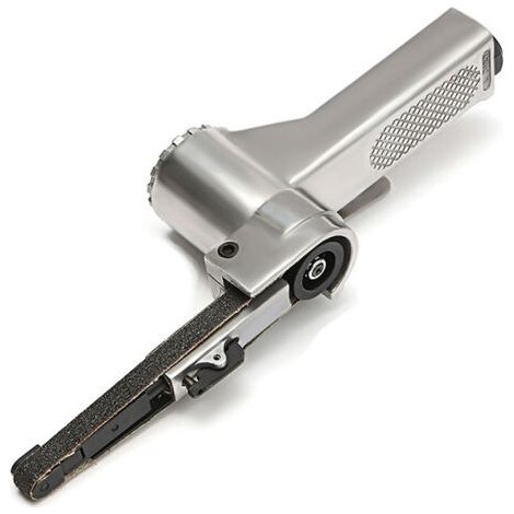 RHG Ponceuse à bande pneumatique 3/8 ", rectifieuse d'angle avec bandes abrasives pour compresseur, ensemble d'outils pneumatiques (1/5)