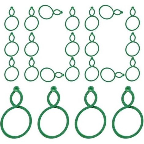 Schraubclips, 100 wiederverwendbare Stück, sichere und flexible Pflanzenbefestigungen – für Traktion, Kriechen, Innen- und Außenbereich, UVA-Schutz, Frucht- und Blütenschutz. (1/5)