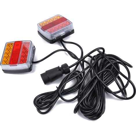 12V 26 LED wasserdichtes Anhängerbeleuchtungsset, Rücklichtanzeige und 7-poliger Stecker (1/5)