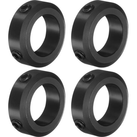 Lot de 4 colliers à vis de 20 mm, colliers de serrage en acier 1045, diamètre extérieur 32 mm, largeur 10 mm pour guide d'arbre de tige linéaire (1/5)
