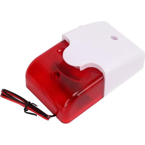Bewegungsmelder-Alarm, Perimeteralarm, Bewegungsalarm, Blitztonalarm, hohe Dezibel, einstellbar, stoßfest, Sicherheitswarngerät (220 V)