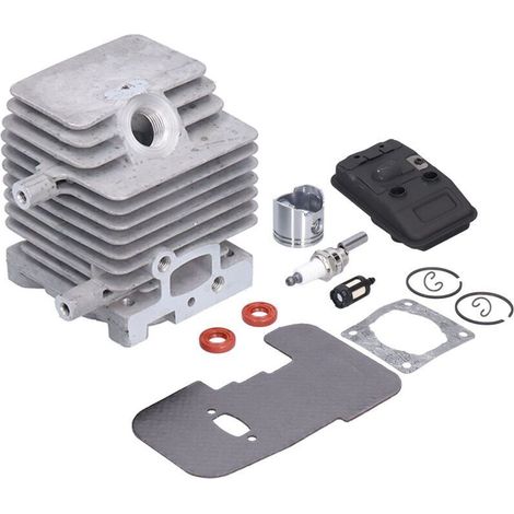 Jeu de pistons cylindriques pour débroussailleuse Stihl FS75 FS80 FS85 – Kit complet avec joints et silencieux – Matériaux durables (1/5)