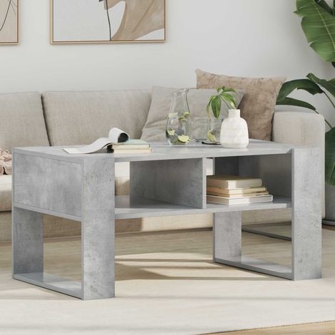 Couchtisch Beton Grau 92 x 53 x 45 cm Holzwerkstoff