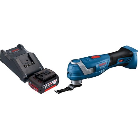 Bosch GOP 18V-34 Professional Cutter multifonction sans fil 18 V Starlock Plus + 1x batterie 5,0 Ah + chargeur