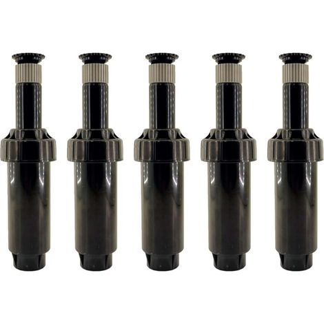 Riegopro Diffuseur d'arrosage pour jardin et pelouse RP-02-17A Connexion 1/2" femelle Pop-up 5cm Angle réglable de 0° à 360° Portée 4,6m - 5,8m Débit 1,68-21,75L/min (5)