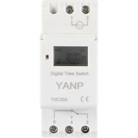 THC 30A Digitaler Zeitschalter, programmierbarer elektronischer Zeitschalter (12V)