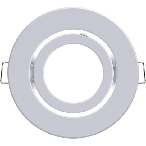 IluminaShop - Aro Basculante Redondo Blanco para GU10/MR16