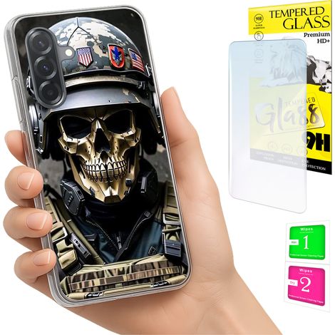 Custodia per Samsung Galaxy A36 / A56, cover fotografica, cover posteriore + vetro 9H (1/5)