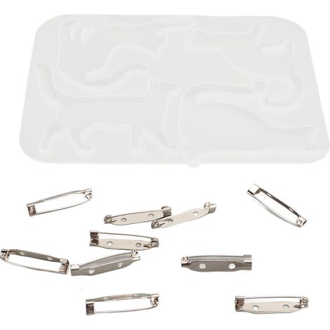 Moule à bougie silicone réutilisable pour chat, résine DIY, facile à démouler, idéal pour savon et chocolat (1/5)