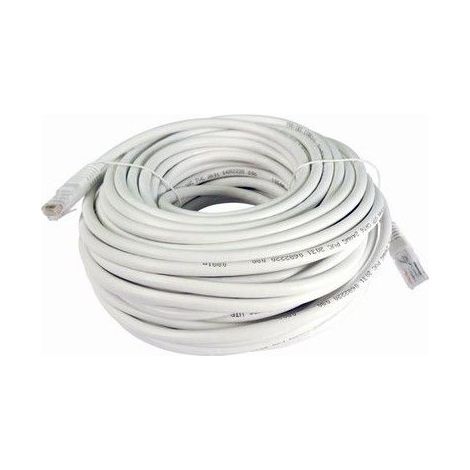 Câble réseau U/UTP Cu CAT6 PVC blanc 0.5m