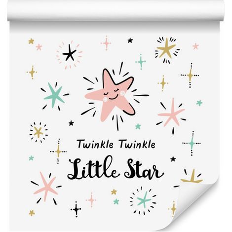 Papel pintado con preciosas estrellas para salón y dormitorio, 50x1000 cm. (1/5)