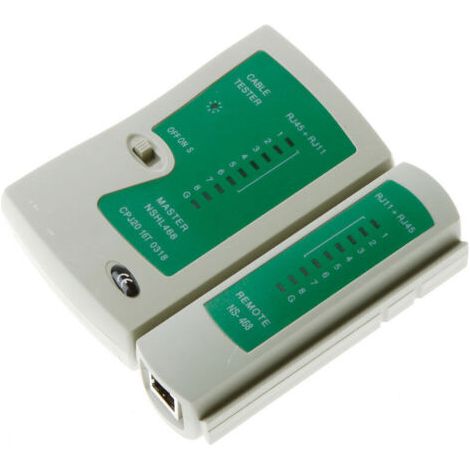 Netzwerk-Tool Computer Netzwerk Leitungstester grün Netzwerkkabeltester FLITI