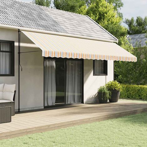 vidaXL Tissu de remplacement de cantonnière d’auvent multicolore 5 m (1/5)
