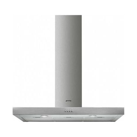 Smeg KATE900EX Cappa a Parete 90 cm 590 m³-h Classe C 68 dB 3 Velocita' Illuminazione LED colore Acciaio Inox (1/3)