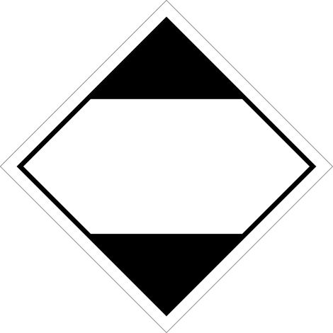 Panneaux et étiquettes ADR - marchandises dangereuses en quantités limitées - Matériau : Polychlorure de vinyle (PVC) - Taille : 100x100 mm - Material: Polyvinyl chloride (PVC) - Size: 100x100 mm